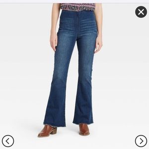 Knox Rose Jeans high rise pull on flare